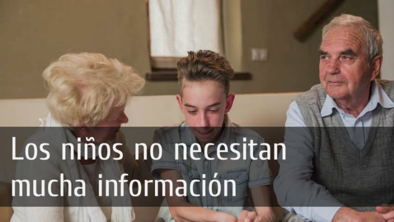 informar a niños que padres padecen cáncer
